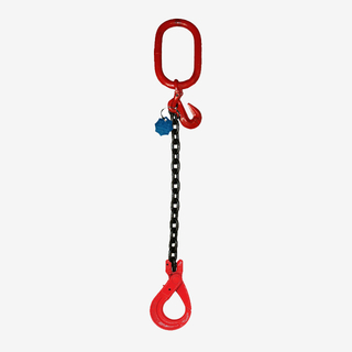 1 Leg Lifting Chain Sling - Clevis Selflock Hook - G80